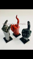 Mani Corno -terracotta smaltata- 10x7x21 cm